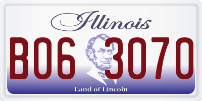 IL license plate B063070