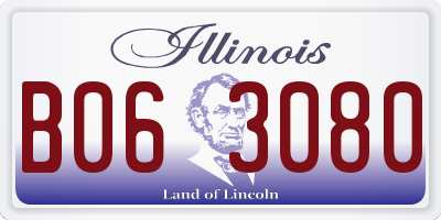 IL license plate B063080