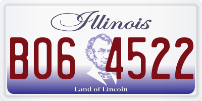 IL license plate B064522