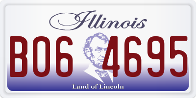 IL license plate B064695