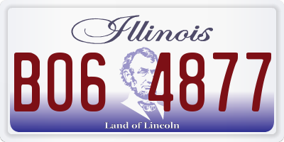 IL license plate B064877