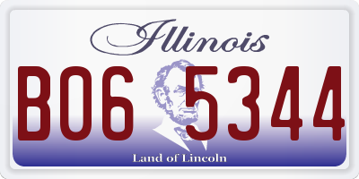 IL license plate B065344