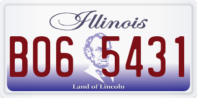 IL license plate B065431