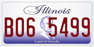 IL license plate B065499