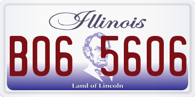 IL license plate B065606