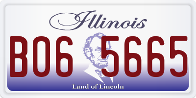 IL license plate B065665