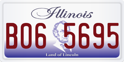 IL license plate B065695