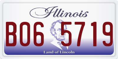 IL license plate B065719