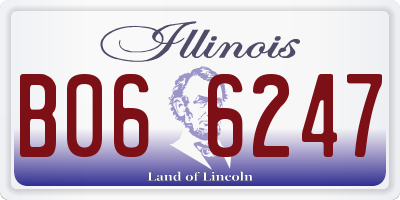 IL license plate B066247