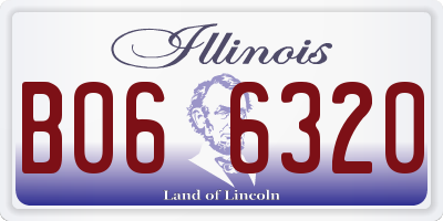 IL license plate B066320