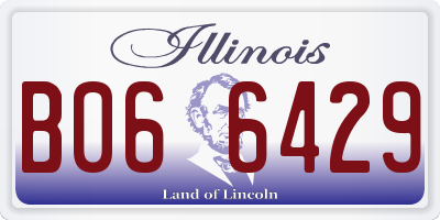 IL license plate B066429
