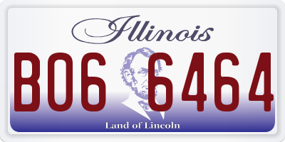 IL license plate B066464