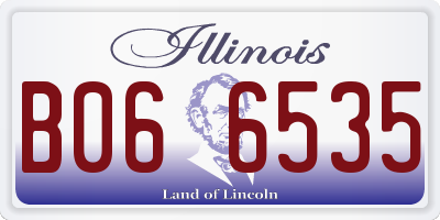 IL license plate B066535