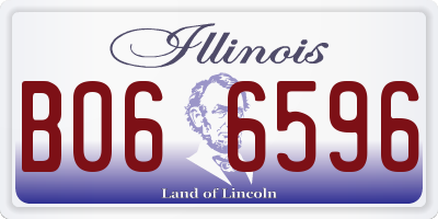 IL license plate B066596