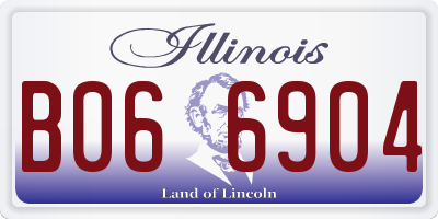 IL license plate B066904