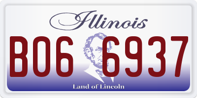 IL license plate B066937