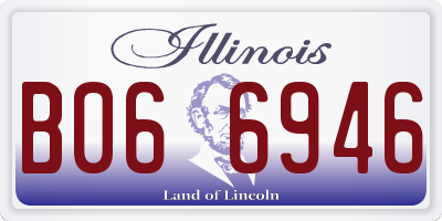 IL license plate B066946