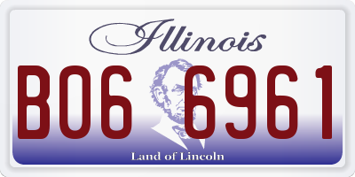 IL license plate B066961