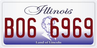 IL license plate B066969