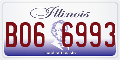 IL license plate B066993