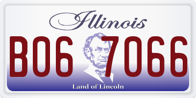 IL license plate B067066