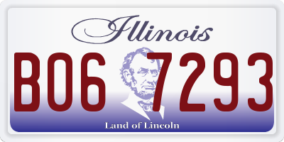 IL license plate B067293