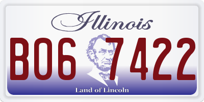 IL license plate B067422