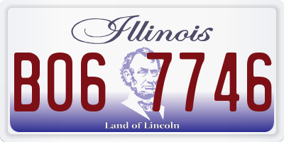 IL license plate B067746