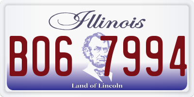 IL license plate B067994