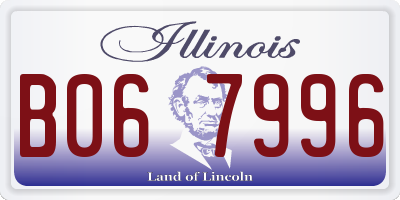 IL license plate B067996