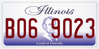 IL license plate B069023