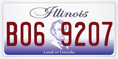 IL license plate B069207
