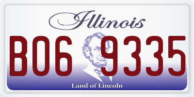 IL license plate B069335