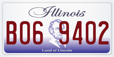 IL license plate B069402