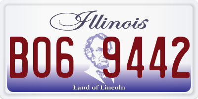 IL license plate B069442