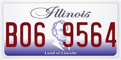 IL license plate B069564