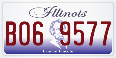 IL license plate B069577
