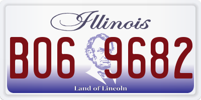 IL license plate B069682