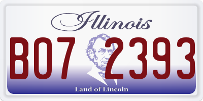IL license plate B072393