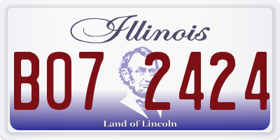 IL license plate B072424