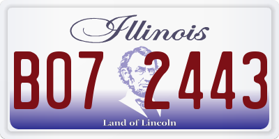 IL license plate B072443