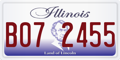 IL license plate B072455