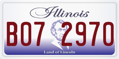 IL license plate B072970