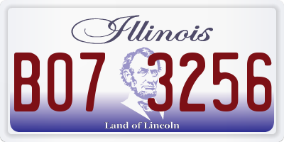 IL license plate B073256