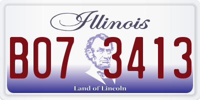 IL license plate B073413