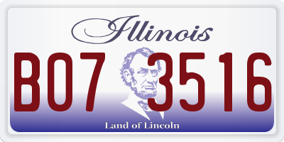 IL license plate B073516