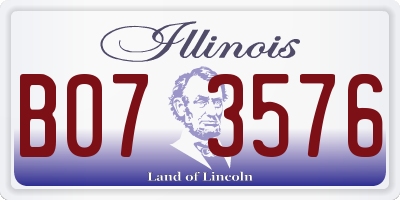 IL license plate B073576