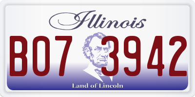 IL license plate B073942
