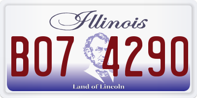 IL license plate B074290