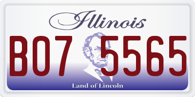 IL license plate B075565